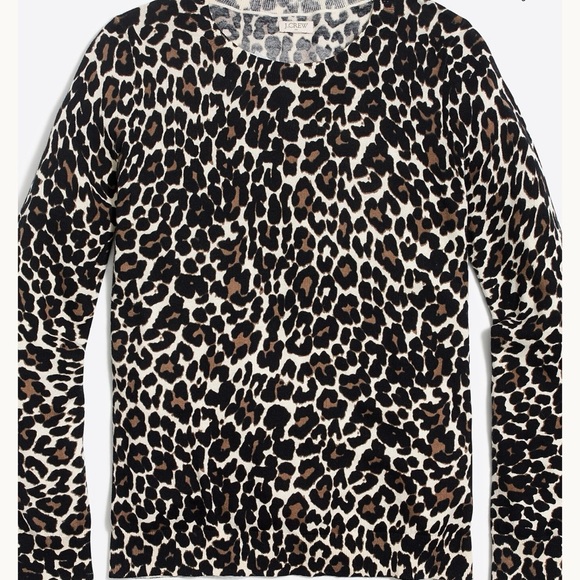 J. Crew Factory Teddie Sweater in Leopard - Picture 4 of 7